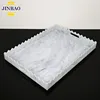 JINBAO wholesale customized high quality clear acrylic serving trays with handles acrylic tray