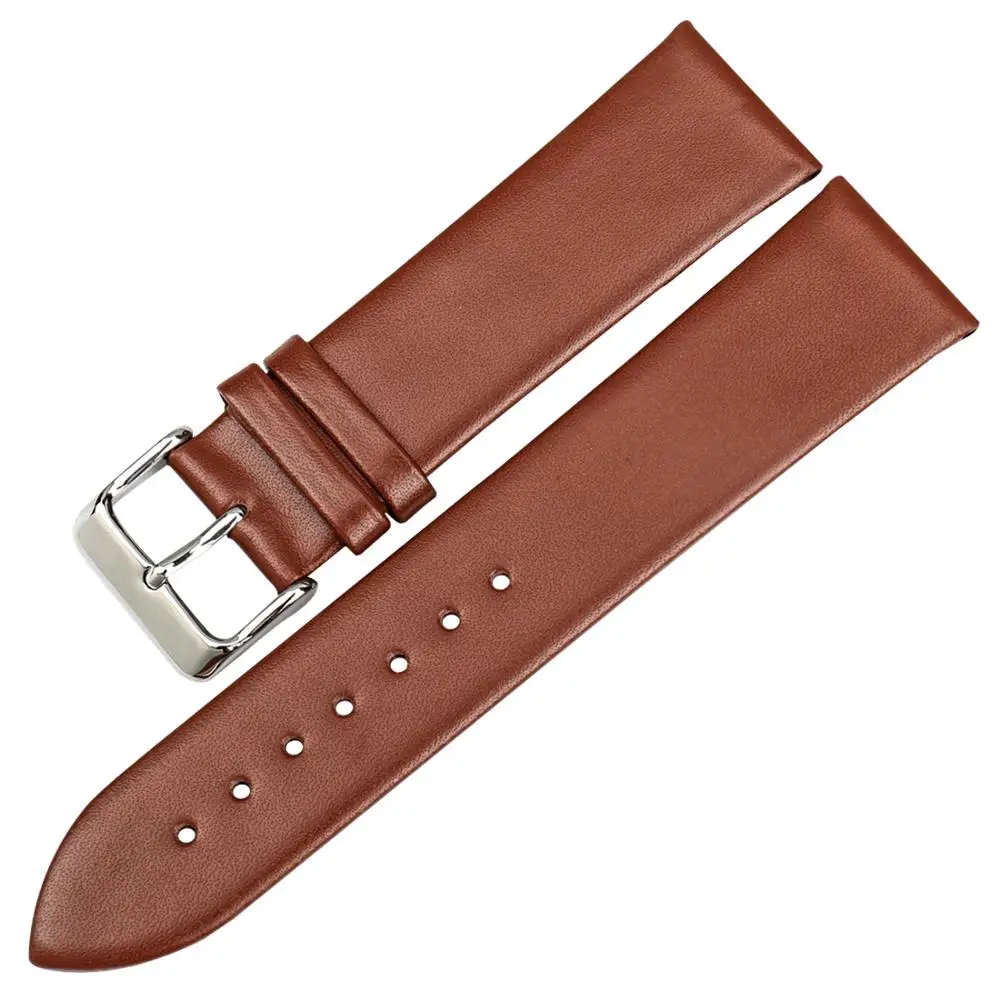 

2020 Thin Leather Watch Strap 12mm 13mm 14mm 15mm 16mm 17mm 18mm 19mm 20mm 22mm 24mm Charm Watchbands, White, pink, dark brown, light brown, black
