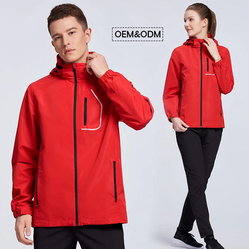 

Men Running Waterproof Windproof OEM Design Lightweight Jackets Unisex Outdoor Sportswear Windbreaker Jackets