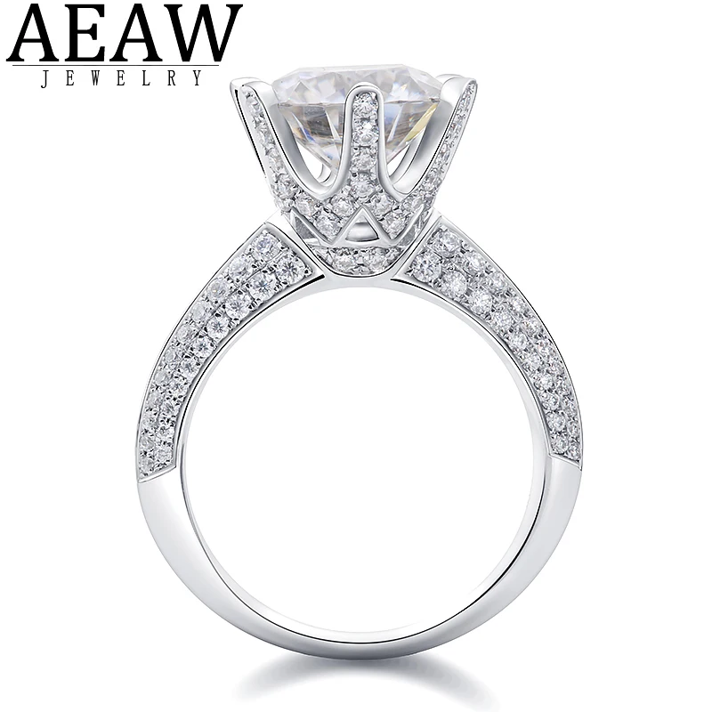 AEAW 14K White Gold Ring 3ct R