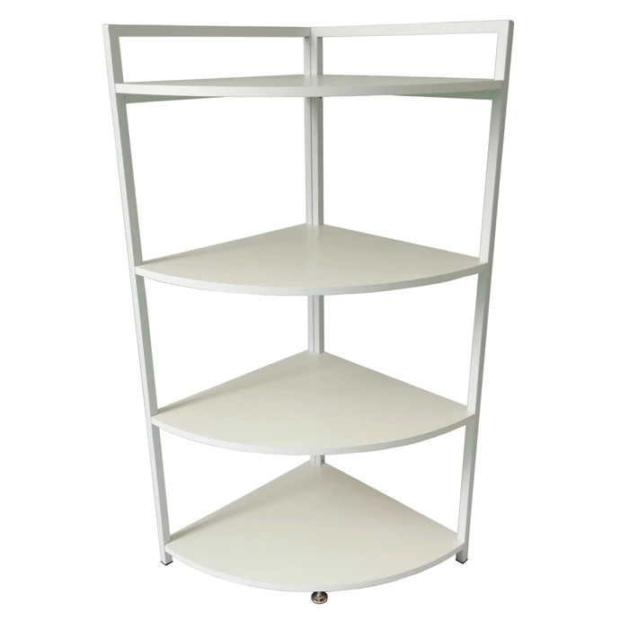 

High Quality 4-tier Household Items Holder Triangle Standing Corner Storage Rack