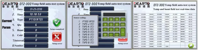 DTZ-300 Series Temperature and Humidity Field Automatic Testing System for lab or industrial usage