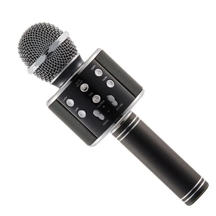 

WS-858 Wireless Karaoke Microphone Speaker Handheld Mic USB KTV new