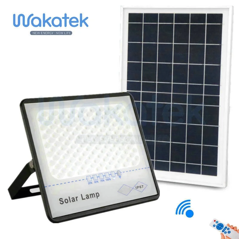 Wakatek IP67 waterproof aluminum 300w 200w 100w 60w 30w street light led solar light led warm white pure white