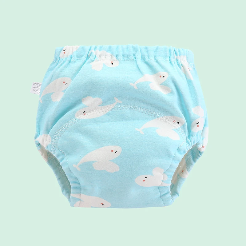 

OEM Double Gusset Elastic Waistband Waterproof Swim Pant Style Cotton Gauze Fabric Sweet Newborn Cloth Diapers Washable