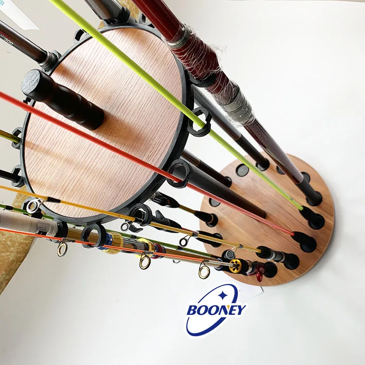 

Booney wholesales 15-holes fishing rod display holder fishing storage stand display