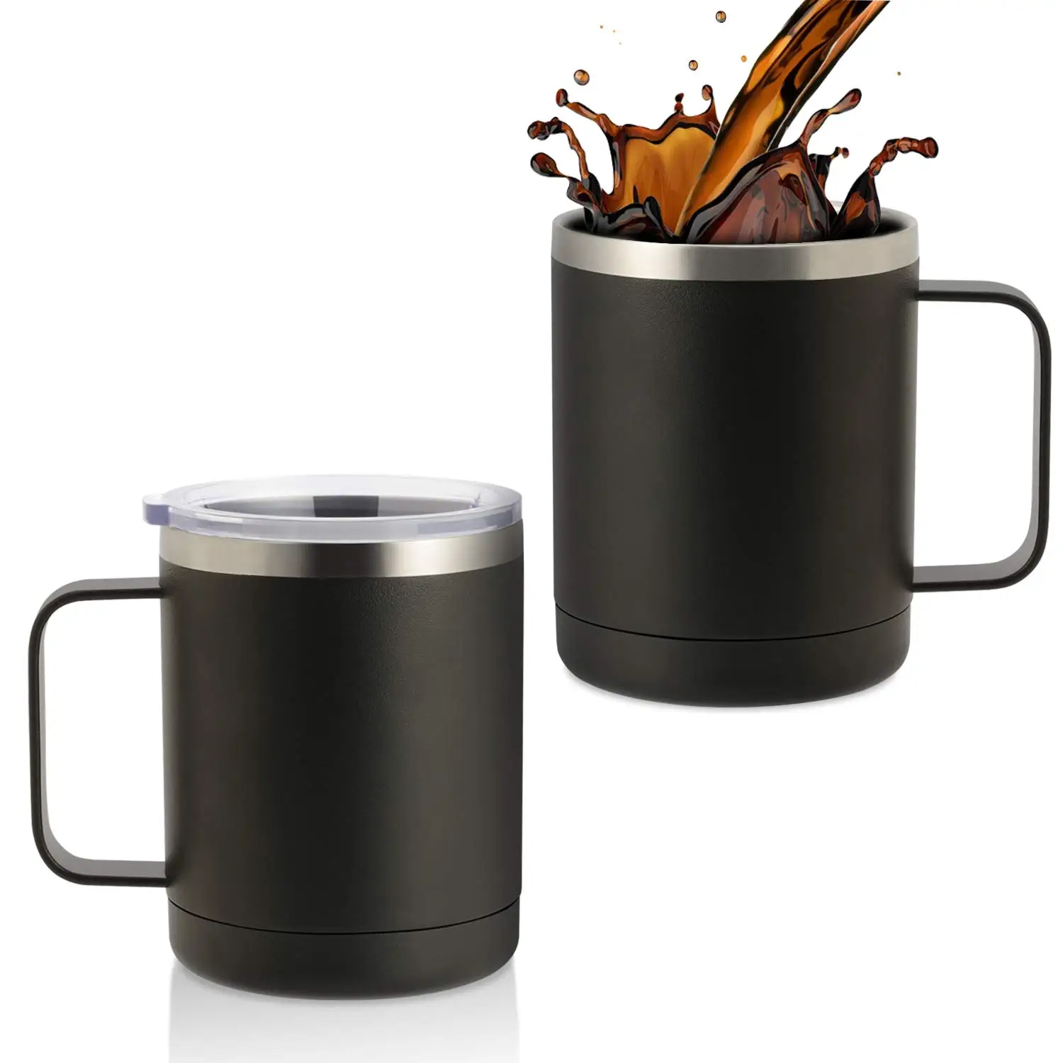 

Stainless Steel Coffee Mug With Handle Vacuum Insulated Stainless Steel Mugs