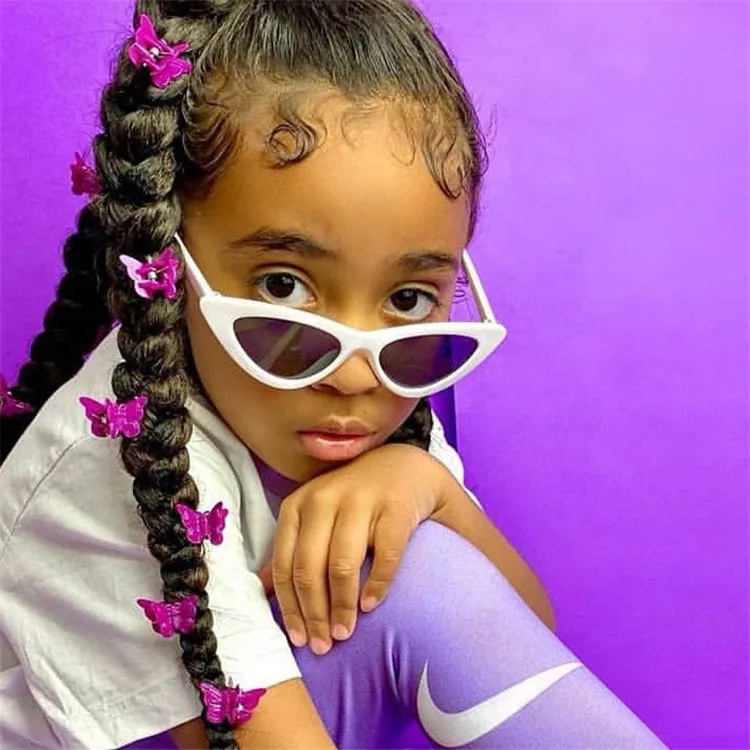 

Vintage New Small Size Children Cateye PC frame glasses Shades Fashion Kids Sun Glasses Cat Eye Sunglasses, Different colors