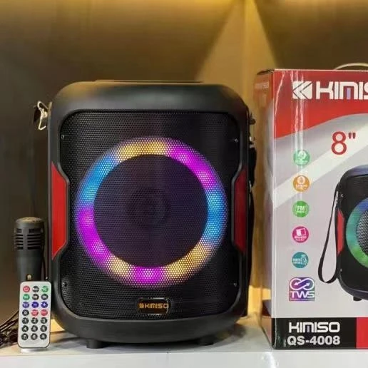 

QS-4008 Latest Wireless Speaker KIMISO 8 Inch Good Quality Speaker With Screen