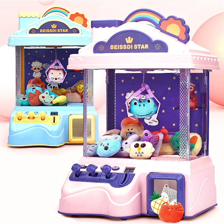 

Wholesale High Quality Kids House Coin Operated Electronic Claw Catcher Mini Vending Catch the Doll Game Machine