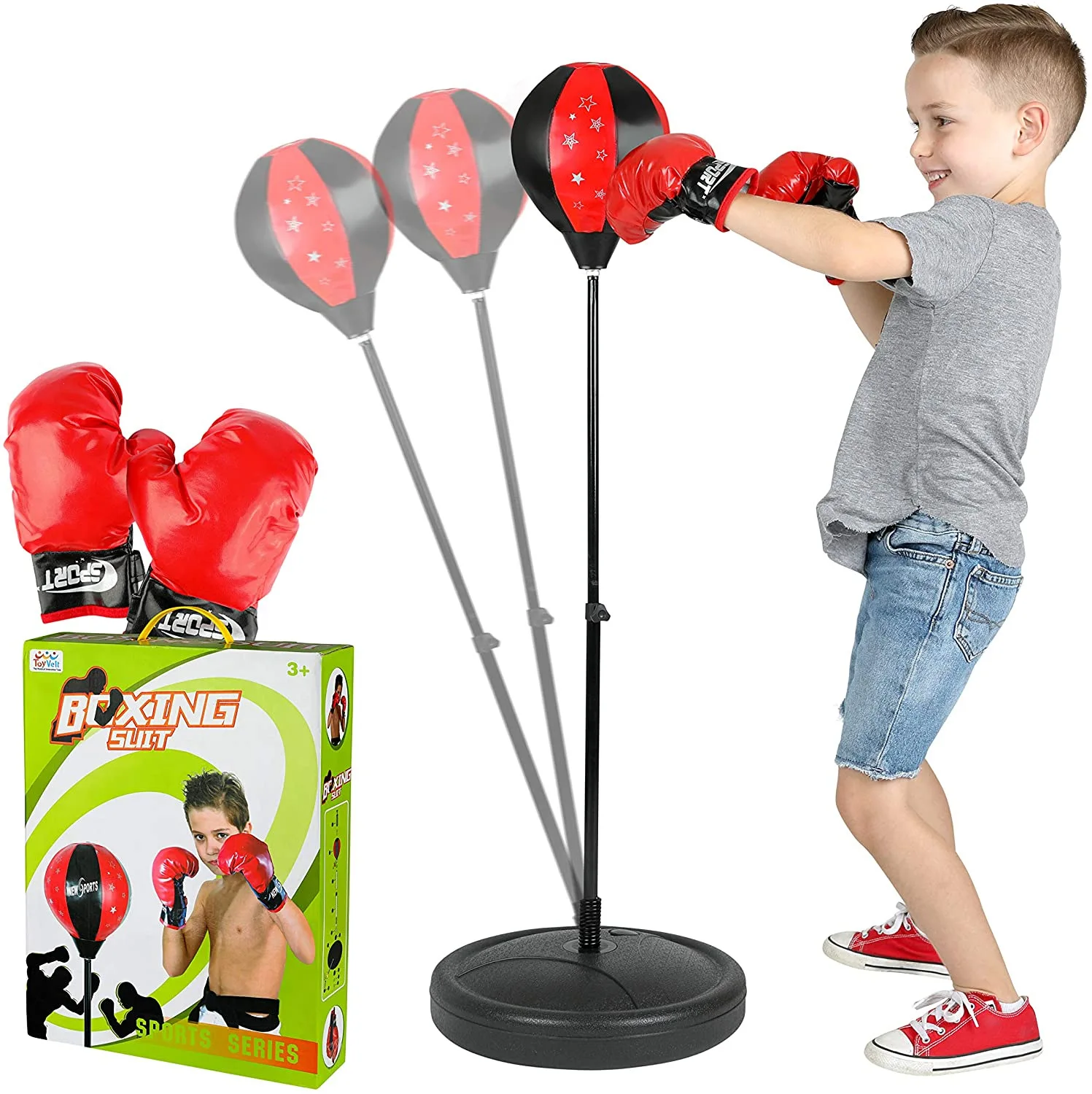 

Sports Boxing Bag table stand up cover protocol and intelligent inflatable punching bag for children's Boxing