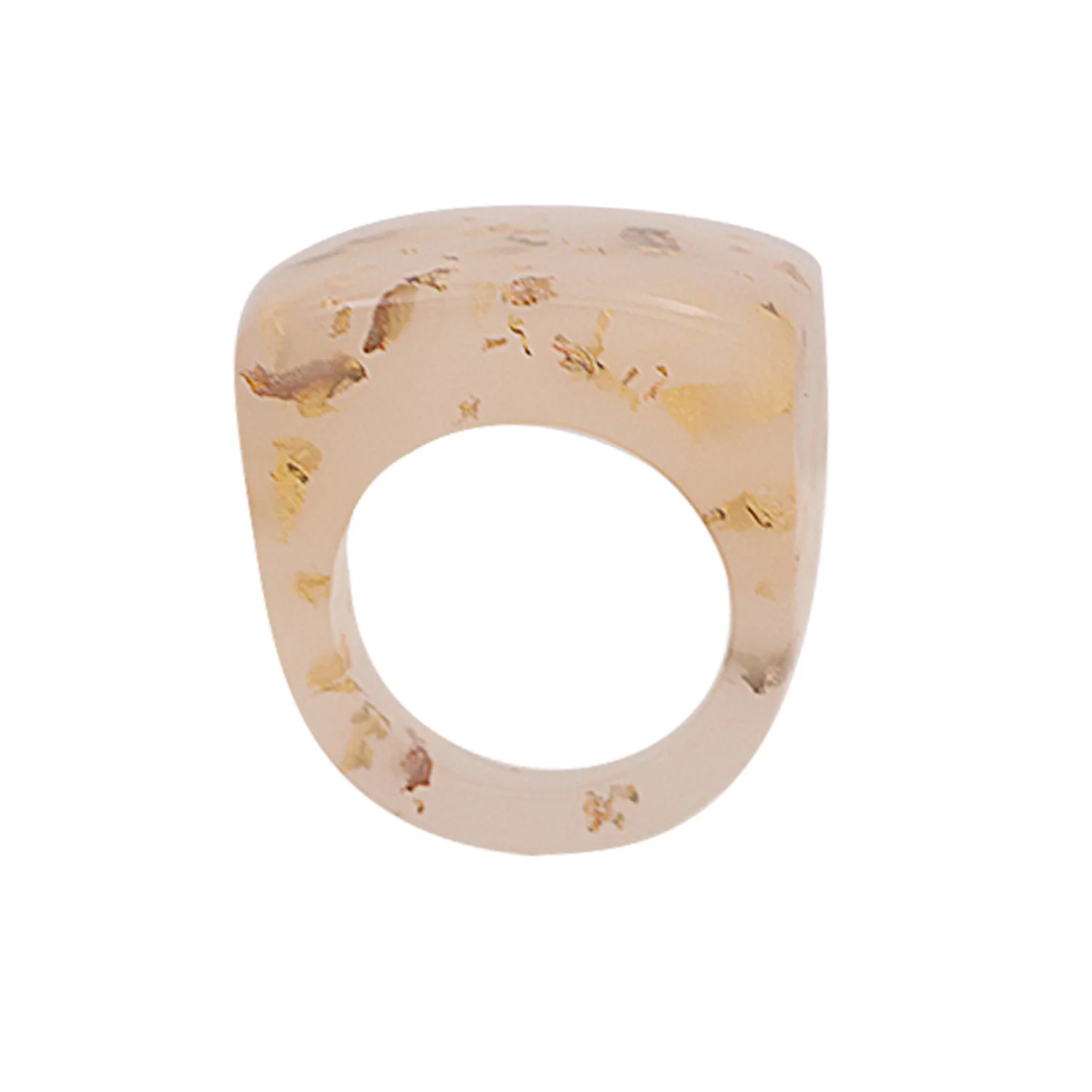 

Simple Temperament Bohemian Acrylic Resin Ring Set Vintage Stacked Band Rings Set