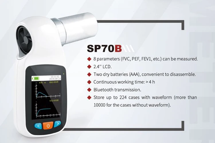 CONTEC SP70B Spirometer digital handheld spirometer spirometry portable