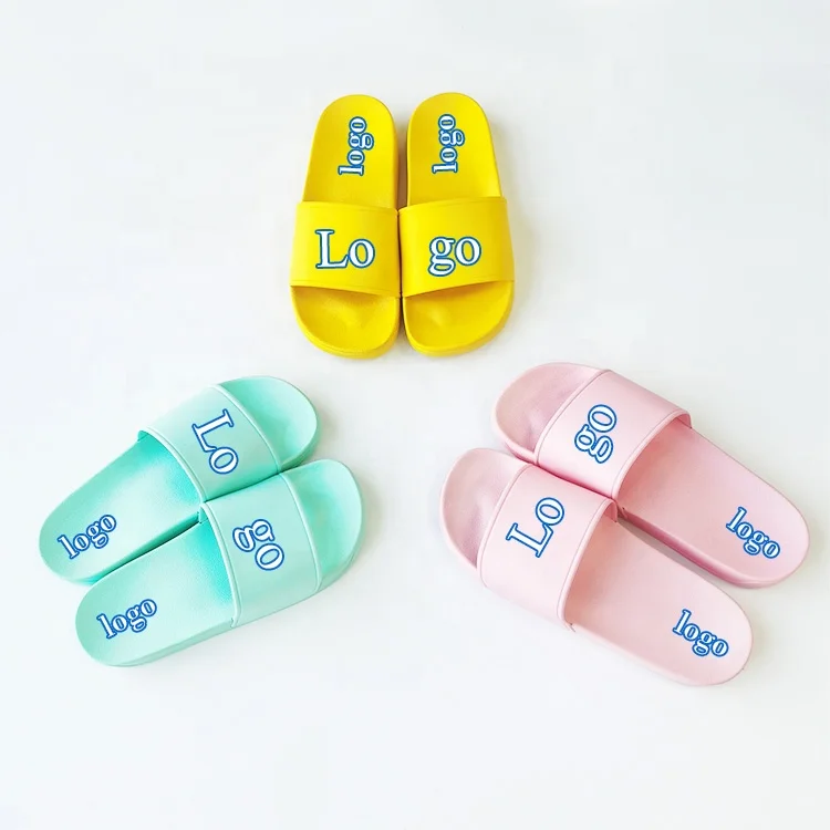 

Plain pink Sliders PVC Slipper Women Bathroom custom logo Sandal PU Mens Slippers Men Fashion Shoes PU Lady slippers, Blank/customized/print