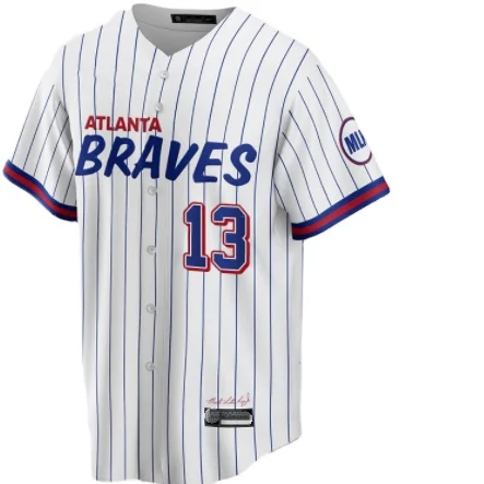 

2021 New wholesale China Custom Best Quality Atlanta Stitched Cheap Baseball Jerseys Brave 13 Acuna Jr. 5 Freeman 7 Swanson, White,blue,black,gray,red