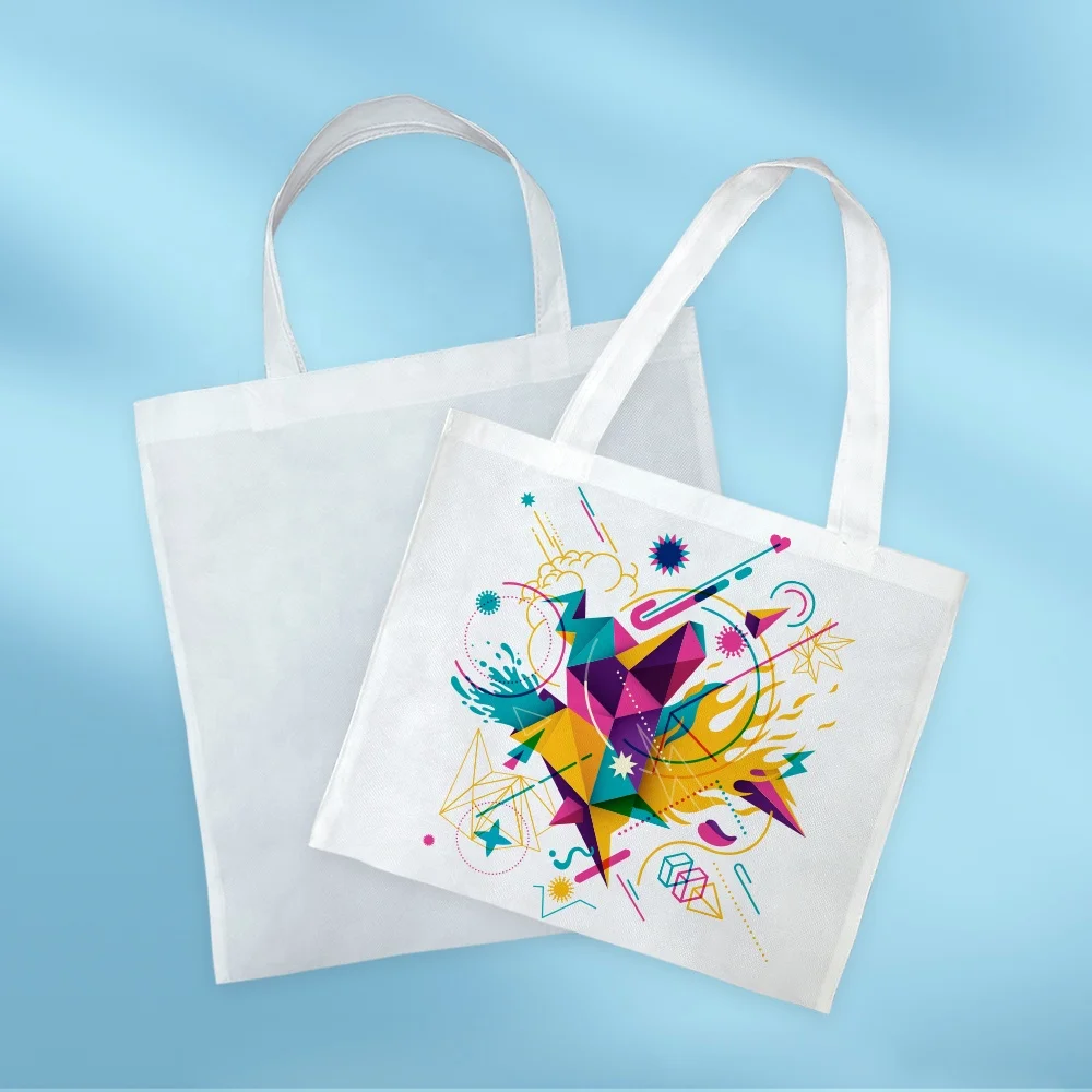 

Prosub Wholesale Sublimation Shopping Bag Eco-Friendly Reusable Customized Logo Blanks Sublimation Non Woven Tote Bags