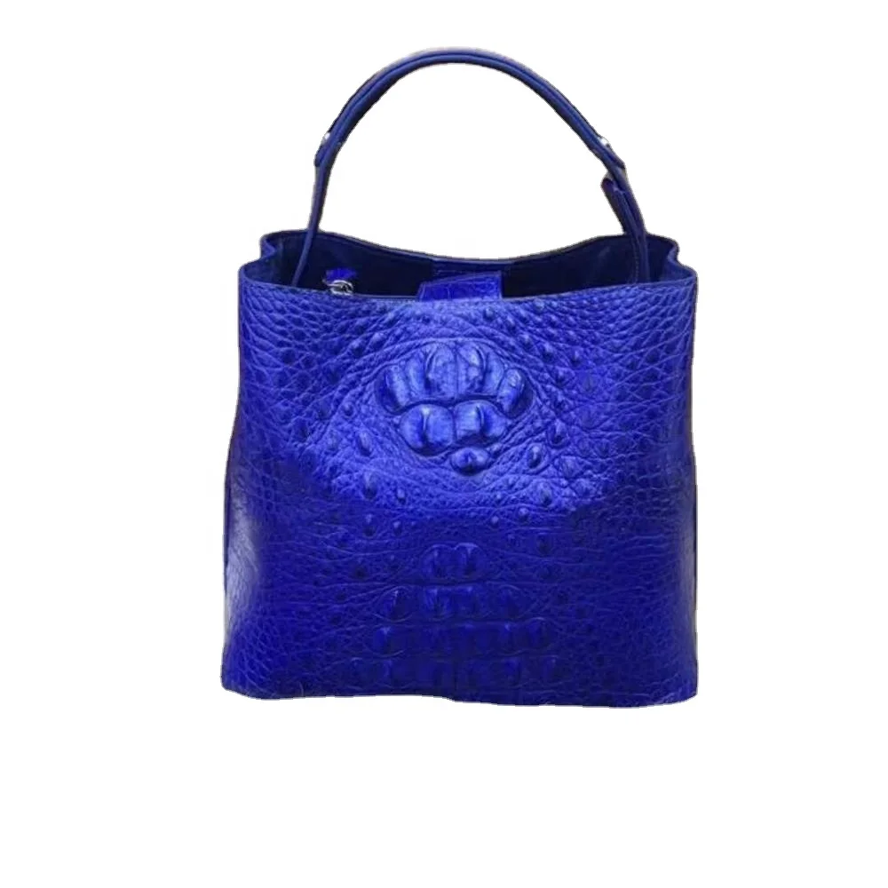 

European Trend Genuine Crocodile Handbag Women Exotic Skin Shoulder Bag with Fashion Style, More color