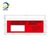 Custom printed invoice /receipts packing list enclosed envelope
