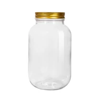 

32oz 1000ml 1L Wide Mouth Quart Glass Mason Jars With Hermetic Gold Metal Band Lid