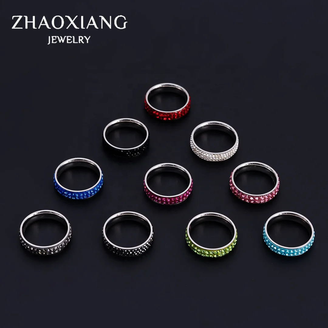 

Statement Rings For Women CZ Crystal Jewelry Engagement Anniversary Gifts Female Cheap Price Factory Directly, Steel