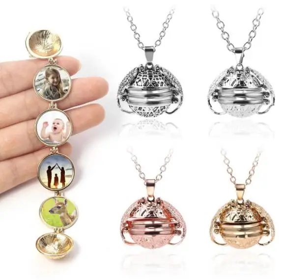 Sublimation Blank Foldable Necklace With 4 Alu Disc,4 Color In Option ...