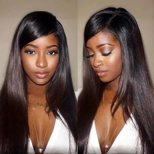 

YC39 wholesale bone straight raw Brazilian cuticle aligned hair extension vendors double drawn wig human hair straight