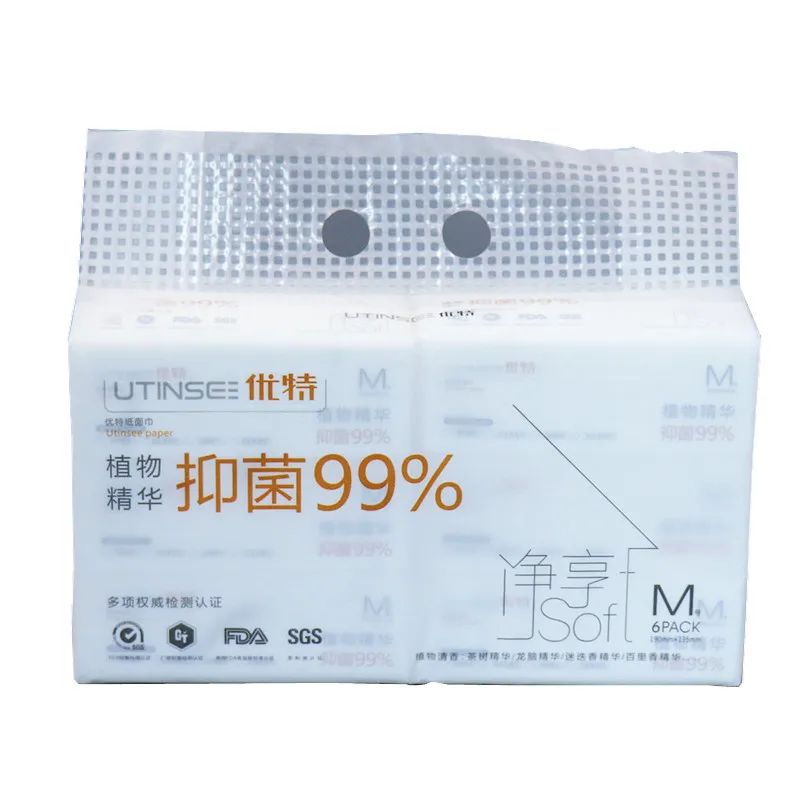 

54 packs /carton Soft Embossed Virgin Pulp Tissue Antibacterial Tissue Paper Manufacturer Facial Tissue
