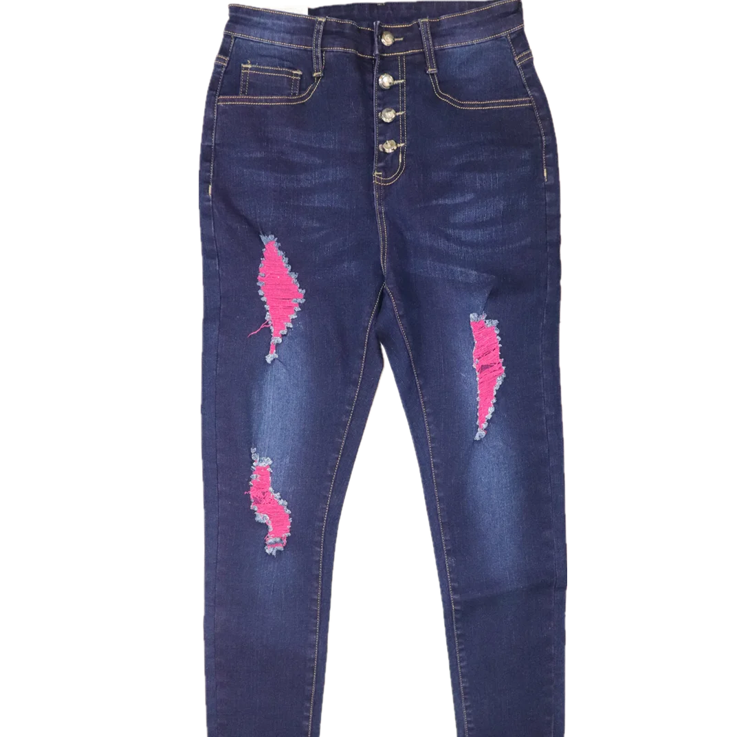 

Hot Selling Jeans Women's Ripped Jeans Special Design Denim Pants Jeans Skinny Straight Fitting Pants for Women Stylish Slim