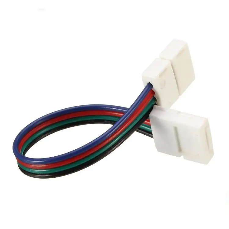 GJQ 2 3 4 5 6 pin 8 10 12 mm  width  single end double end 150mm long solderless led strip connector