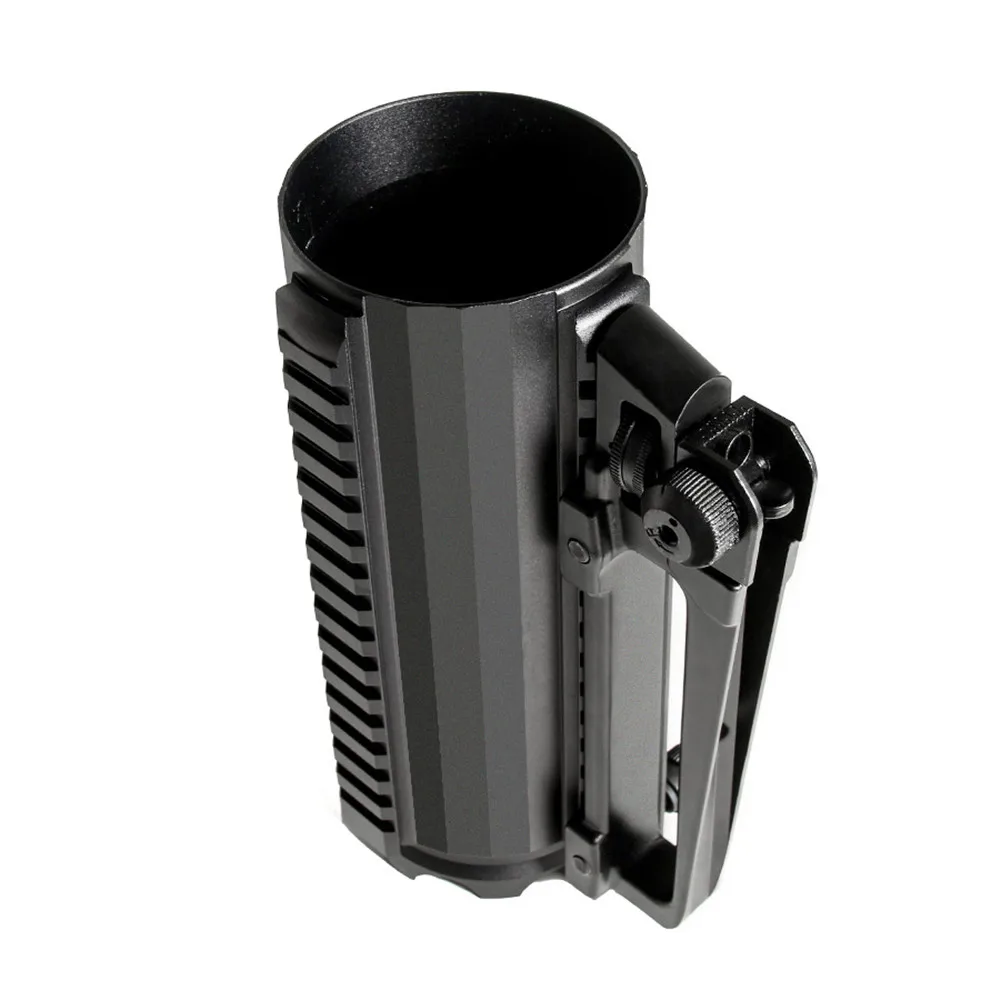 

Tactical Beer Mug, Outdoor Sport Solid Beer Cup Multifunction Aluminum Detachable Carry Mug with Rail and Rear Sight Handle