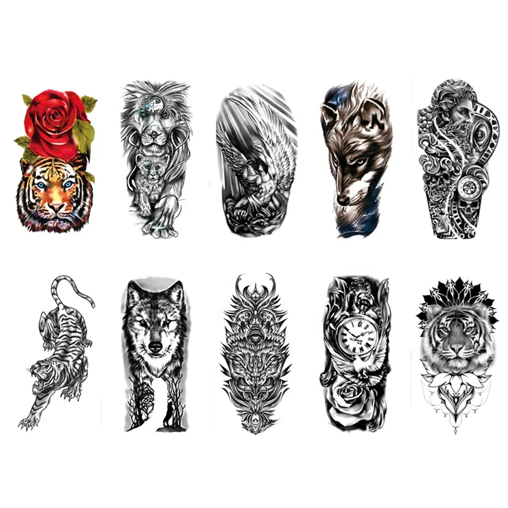 

Fast delivery in seven days durable animal design temporary tattoo sticker, Cmyk