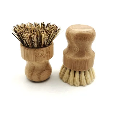 

Amazon Hot Sell Natural Eco Friendly Recycled Kitchen Brush Wood Bottle Pan Dish Cleaning Brush