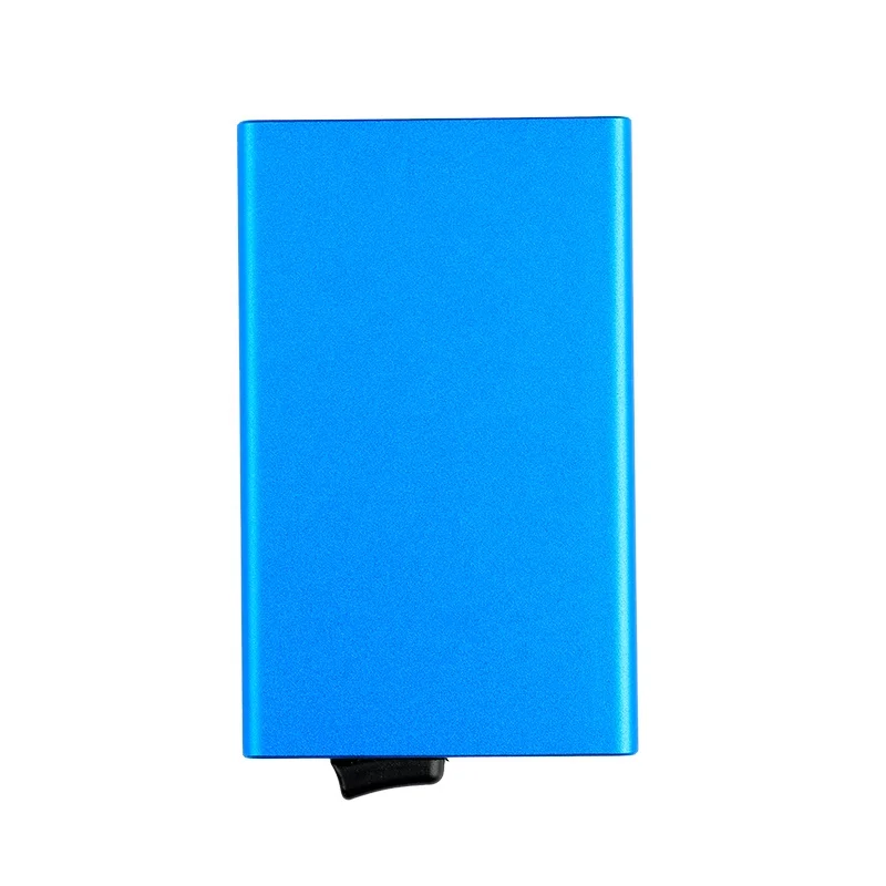 

Amazon Hot Sale High Quality Aluminum Custom Slim Card Wallets RFID Bocking Credit Card Holder, Black, grey, green, blue, etc