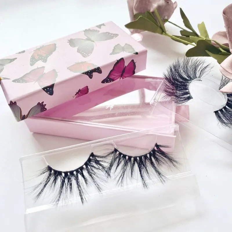 

Low Price Wholesale Private Label Packaging 25MM Eyelashes Faux Mink Eye Lashes