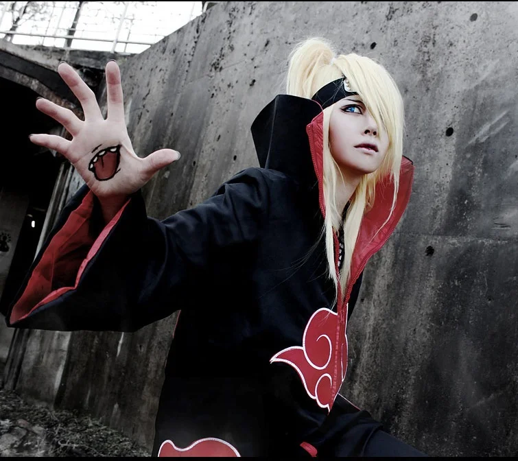 

Halloween Cosplay Akatsuki Cloak Costume NARUTO Cosplay Costume Japanese Anime Style, Photo