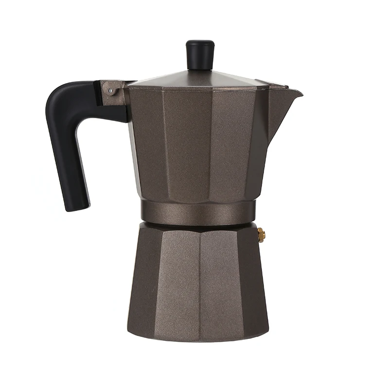 

Professional Customized 3/6/9 Cups Hot Selling Aluminum Stove Top Espresso Coffee Pot