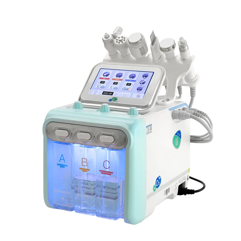 

Multifunctional H2O2 Water Oxygen Jet Peel Hydro Facial Beauty Machine Facial Massage Treatment Device