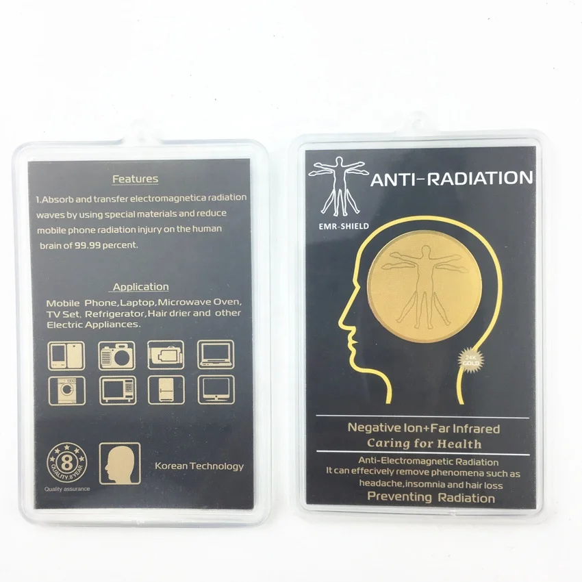 

Emf Radiation Protection Quantum Shield Sticker WIFI 5G Router Blocker Anti Radiation Sticker, Gold, silver
