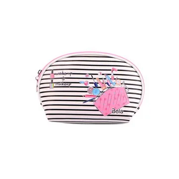 

Customized Wakeup Makeup Waterproof Printing Travel PU Makeup Cosmetic Bag for Girls