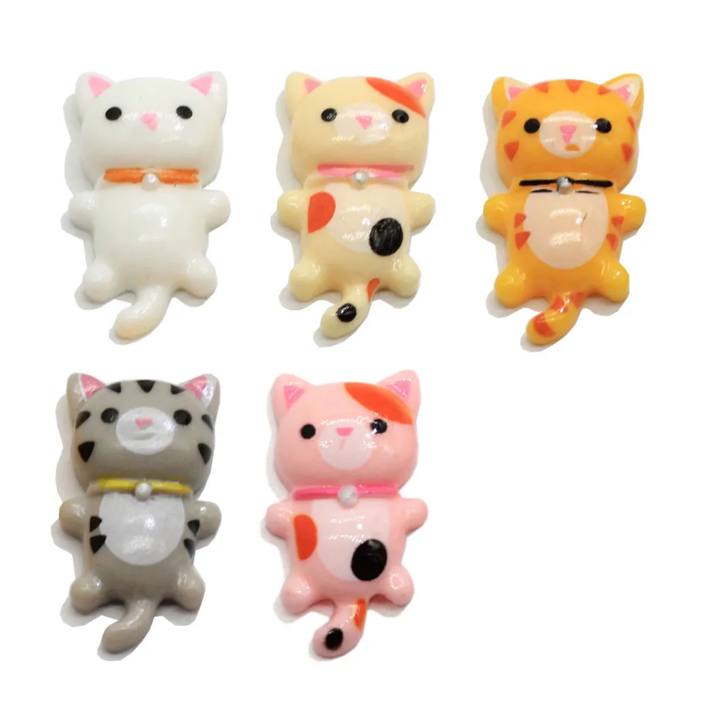 

Bulk Charms Cute Cat Resin Handmade Flatback Cabochon for Pannar Jewelry Making