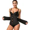 Latex cinchers 7 boned slimming waist trainer wIth zipper And hooks