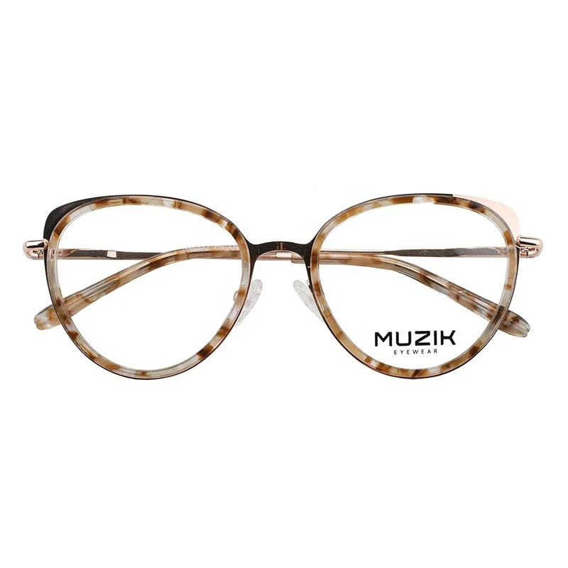 

MK021 New Trend Ready Stock Popular Women Computer Eyeglasses Fashion Acetate Optical Glasses Frame, Custom