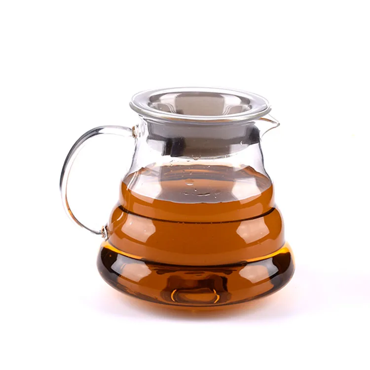 

Wholesale Glass Tea And Coffee Pot Offices Style Hand 600ml Cloud Coffee Pot Hot sale products