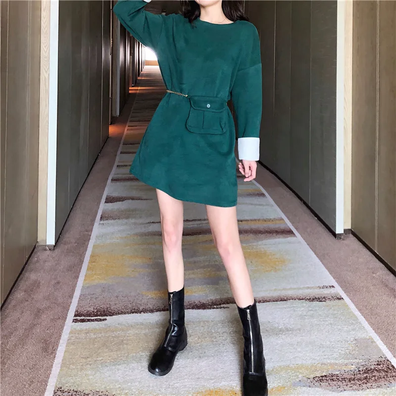 

Maxnegio wholesale streetwear clothing long sleeve short dress Women's Clothing