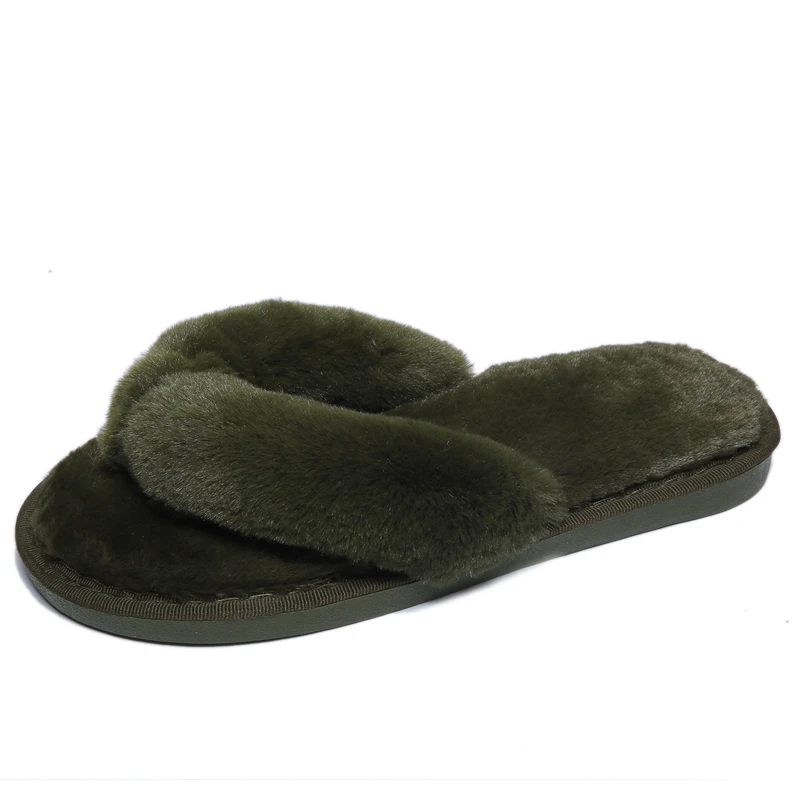 

bedroom winter fur slippers indoor, 7 colors