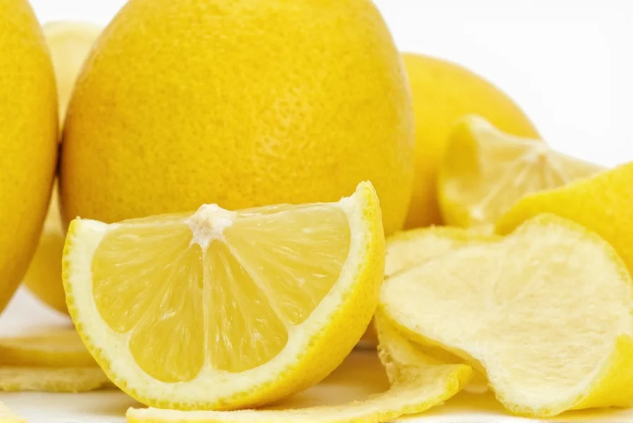 Glass jars containing dried lemon zest stored in a pantry