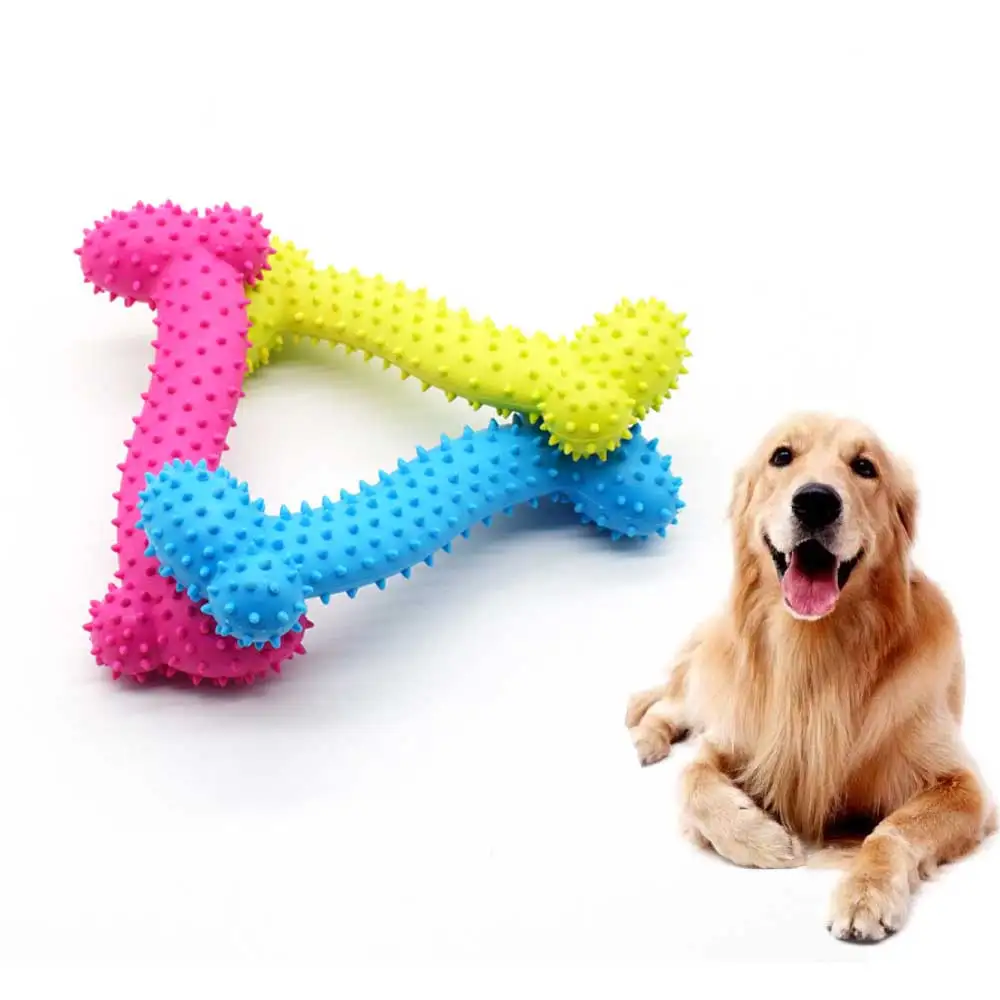 

Product with Thorn Bone Rubber Teeth Pet Toy Dog Bite Resistant Molar Training Drop Ship