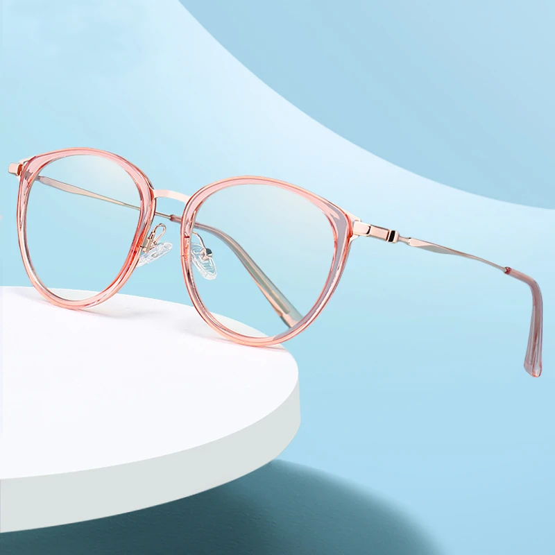 

SKYWAY Fashion Round Myopia Optical Glasses Frame TR90 Anti Blue Light Blocking Computer Eye Glasses