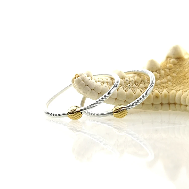 

Amoryubo 2021 Hot Sale High Quality Stainless Steel Silver Guitar String Flexible Spring Rings Jewelry For Women