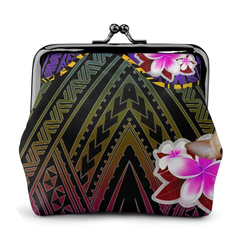 

Polynesian Printed Carteras Y Monedero Leather Wallet Python Among Us PU Coin Purse Holder, Customized color